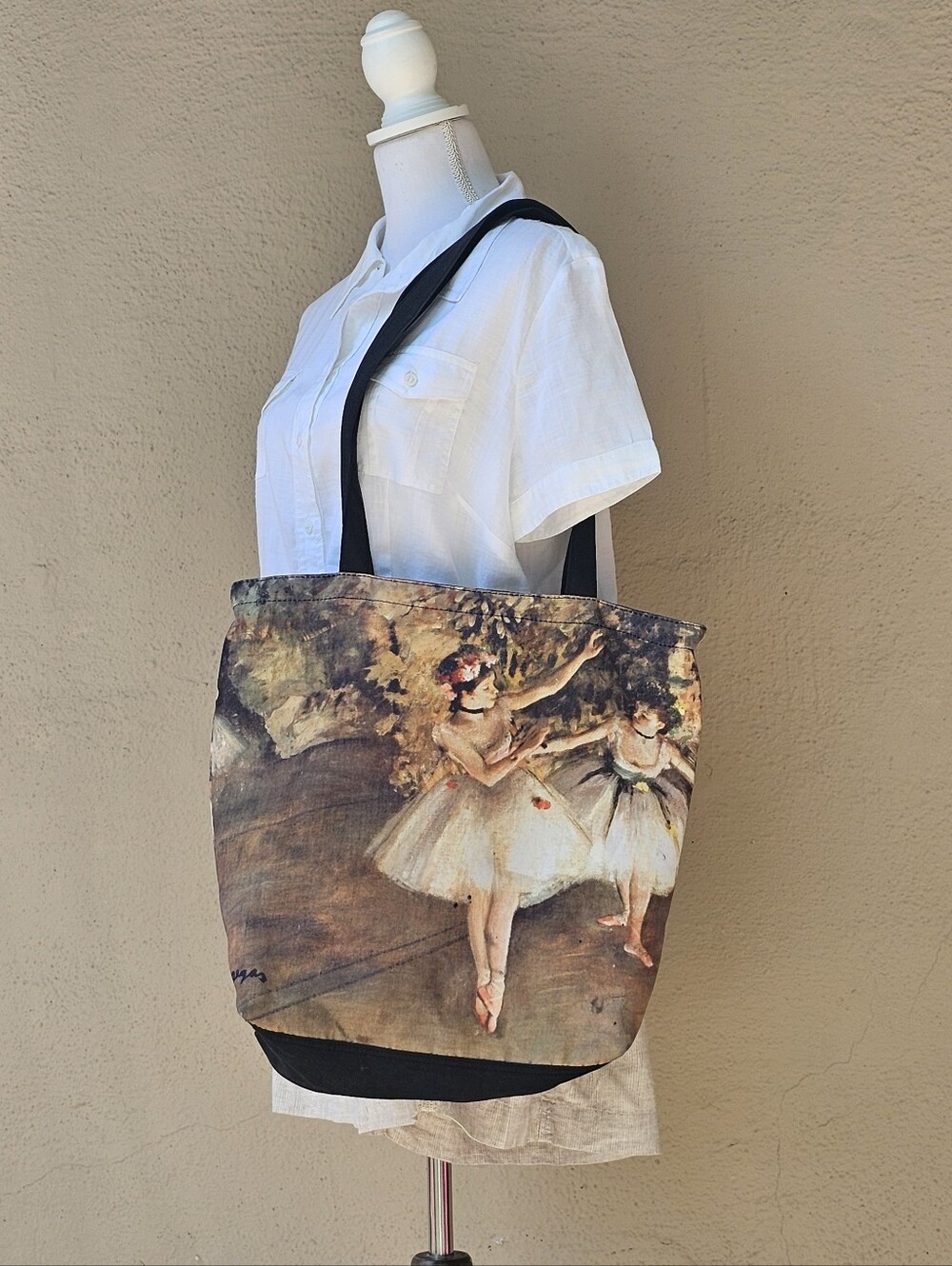 2000's Ballerina Tote Bag W/ Zipper & Lined Interior
